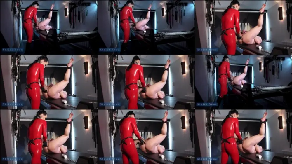 MyDirtyHobby — Strict_Senz — Miss Alessa Milano roter latex, XXL Gummischwanz & mein Sissybitch a… [FullHD 1080p]