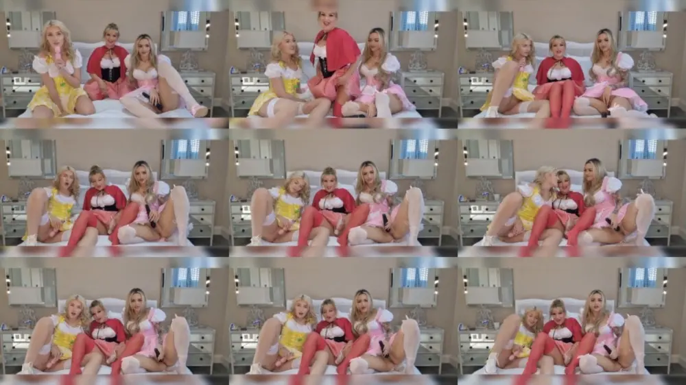 Rhiannon Ryder — 3 Girl Fairy Tale Cum Countdown [HD 1280p]