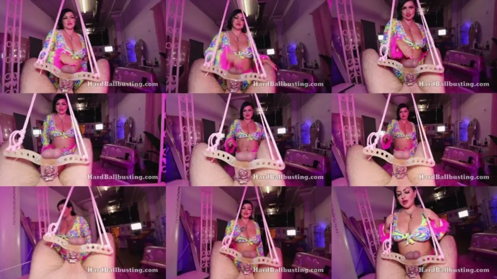 HardBallbusting — Mistress Veronica Vixen — Helpless Cock Tied with Rope and Struck [FullHD 1920p]