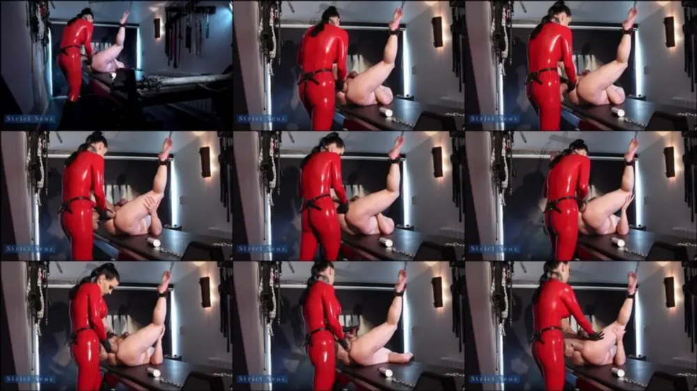 MyDirtyHobby — Strict_Senz — Miss Alessa milano roter latex — XXL Gummischwanz & mein Sissybitch … [FullHD 1080p]