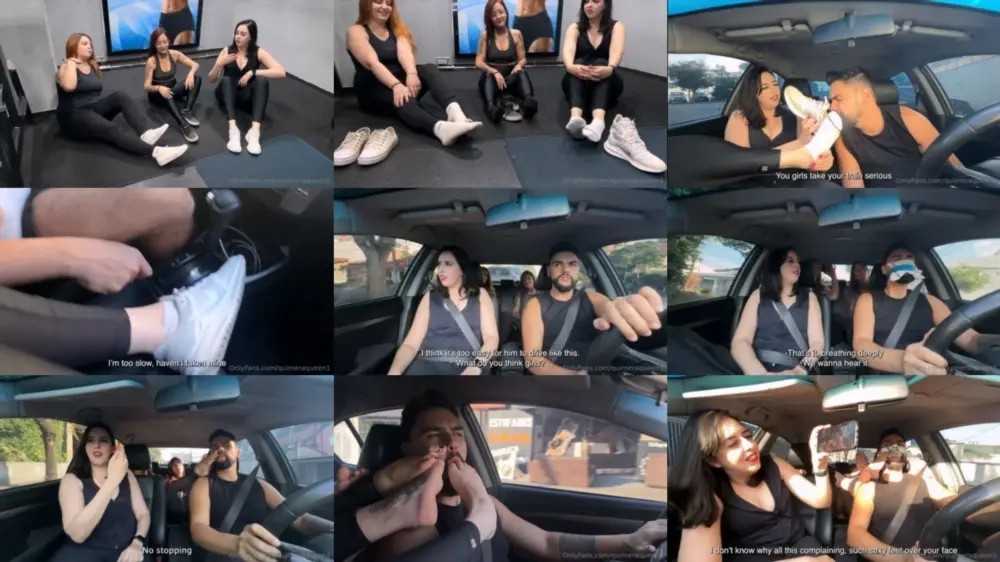 Quimeraqueen1 — After our training the gym took ride with our friend made him smell our chul until couldnt take anymore had smell [HD 1280p]