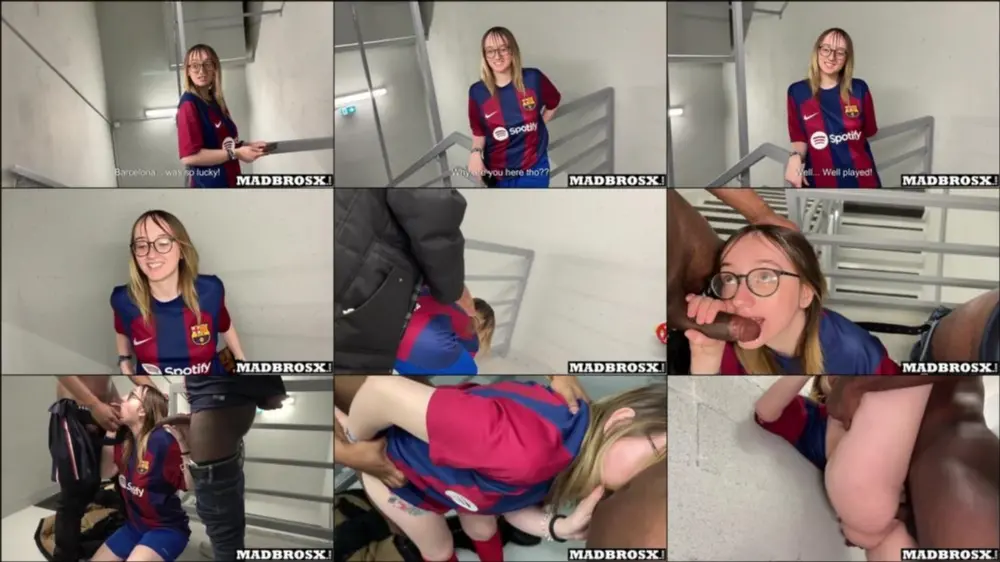 madbrosx — A Barcelona Supporter Fucked By PSG Fans in The Corridors Of The Football Stadium !!! [FullHD 1080p]
