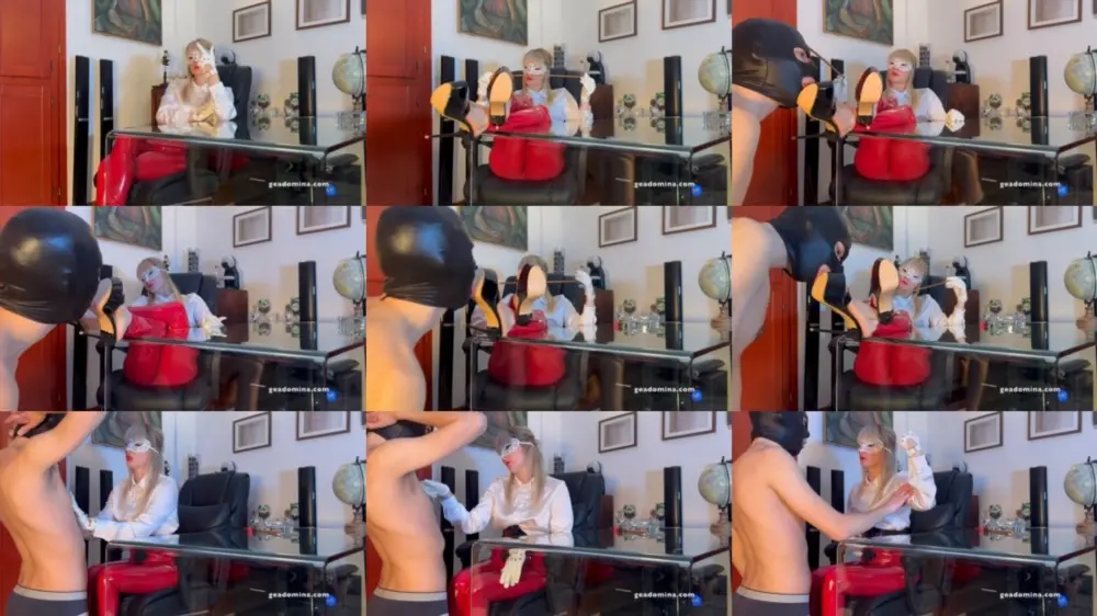 Gea Domina — Kneel At My Desk [FullHD 1920p]