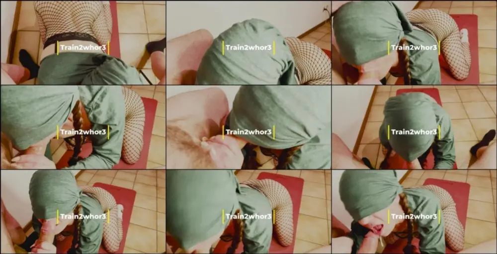 MyDirtyHobby — Train2whor3 — Nr.16 — Kehlenfick Training mit verbundenen Augen [HD 720p]