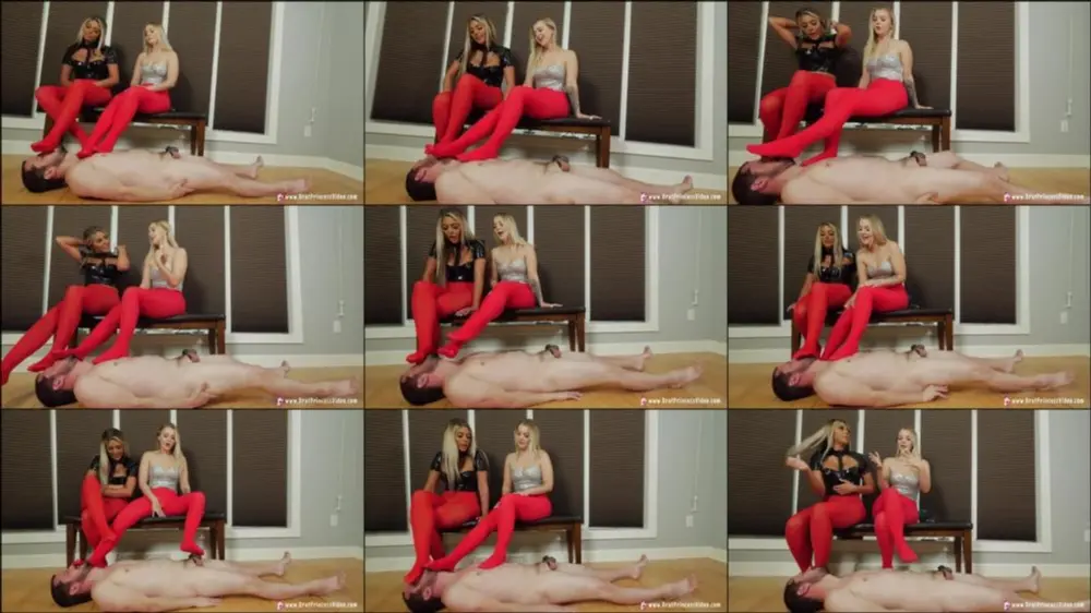 Ava and Kat — Foot Boy Bursts in Chastity [FullHD 1080p]