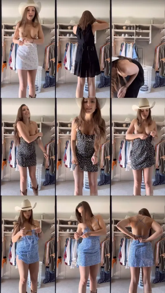 OnlyFans — Oakley Rae — Strip Cowgirl Dress Tryon Sundress [SD 720p]