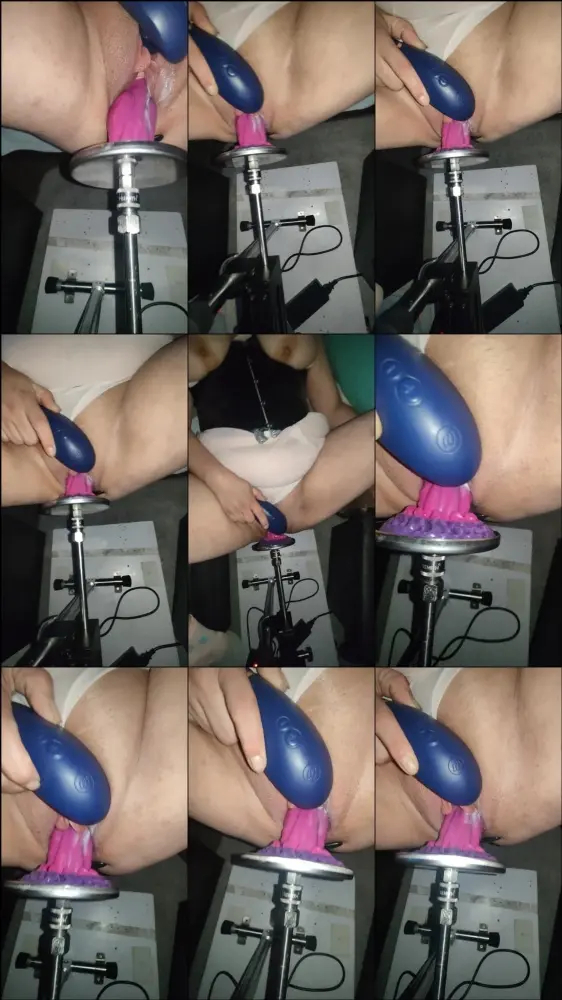 MyDirtyHobby — Joannawet — Sahnige Muschi — Drachen Dildo an der Fickmaschine [FullHD 1080p]