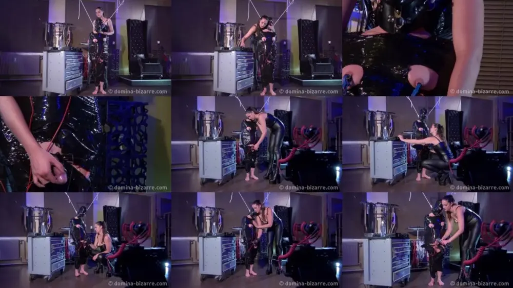 Domina Bizarre — Lady Thora — Clingfilm Bondage 4 [FullHD 1920p]