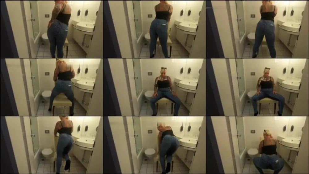 MyDirtyHobby — SteffiBlond — USER FILMT ALLES IN DIE JEANS GEPISST live im Hotelzimmer in Paris [HD 720p]