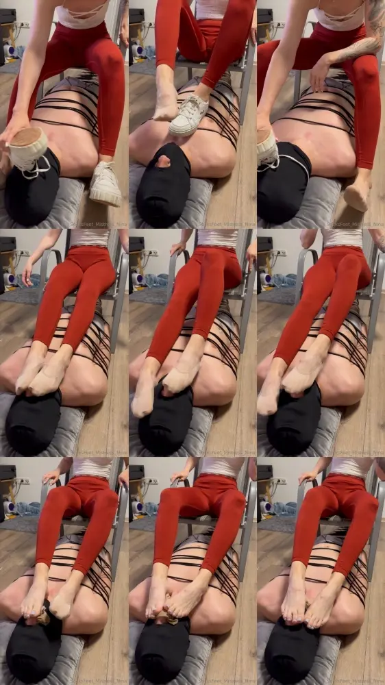 Socksfeet Mistress Nina — I Prefer Bound Slaves! Then They Can’t Escape My Sweaty Feet [SD 1080p]