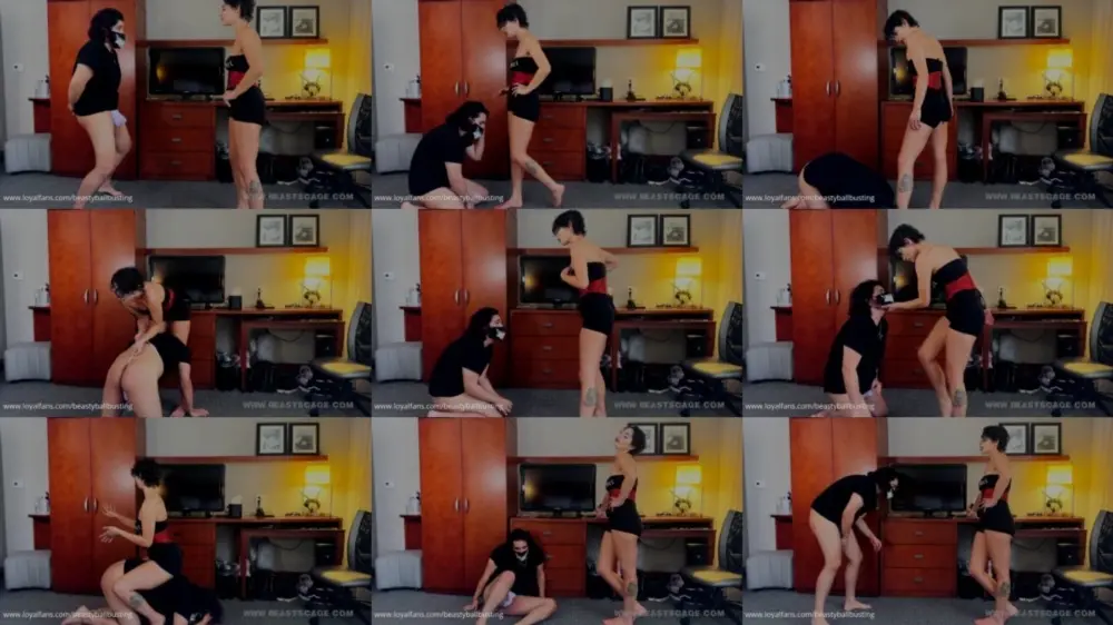 BeastCage — Beasty Ballbusting — Fina Continues Busting Me Hard During Our Reunion! [FullHD 1920p]