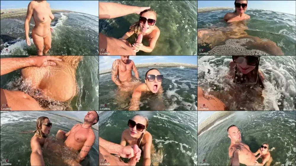 MyDirtyHobby — LinaMila — WILD OUTDOOR EXTREME — AMATEUR WELLENFICK ORGASMUS MITTEN IM MEER [FullHD 1080p]