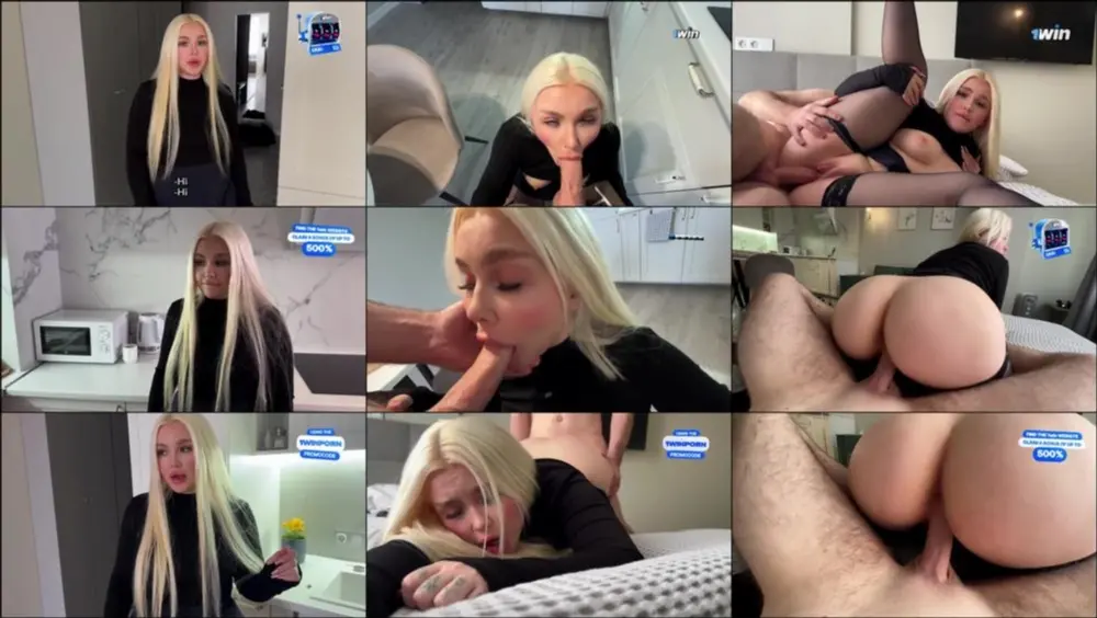 Blondessa — A disgruntled blonde fucks me so I don’t have to pay a fine. PAWG, HOT [FullHD 1080p]