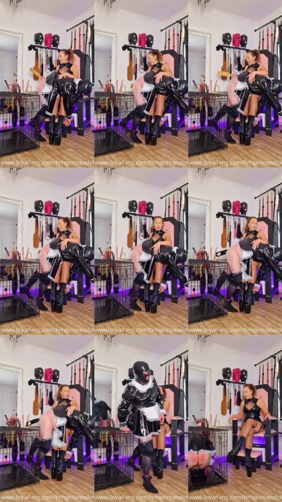 Hrh Princess Lola — It Was Time To Punish My Pathetic Little Idiot With Some Otk Spanking [SD 606p]