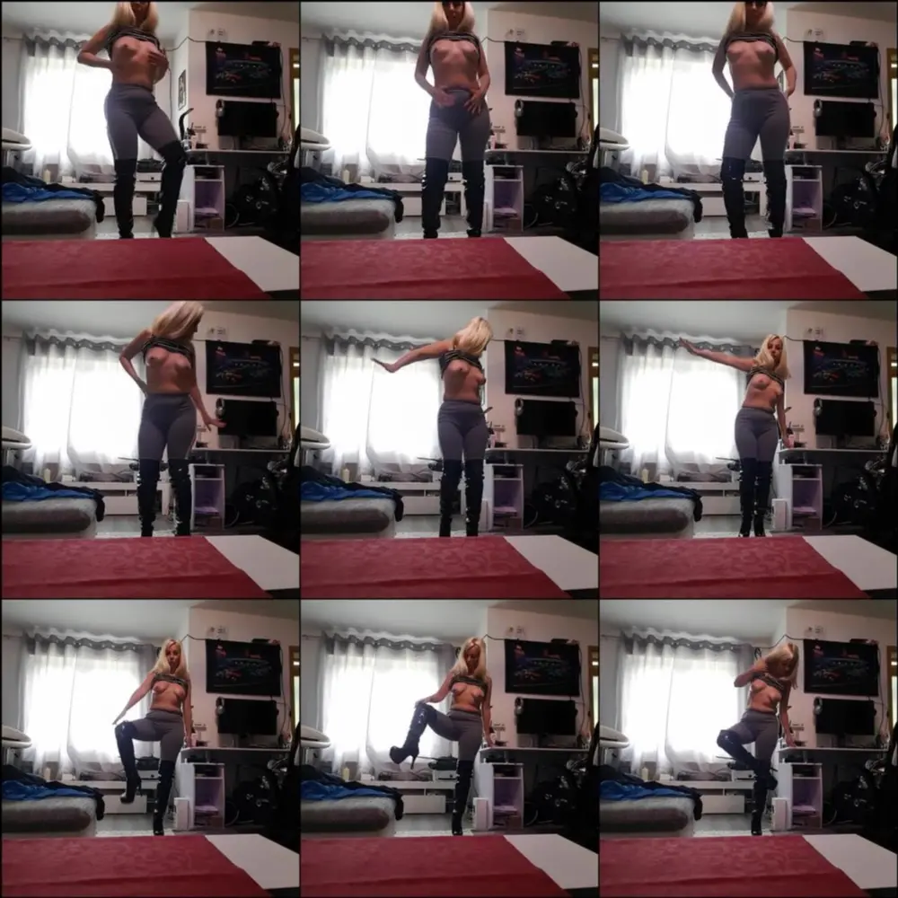 MyDirtyHobby — LarisaCum — Ich trage leggings und lange Patent-Lederstiefel — Ich bГјcke mich und … [8K+ 1080p]