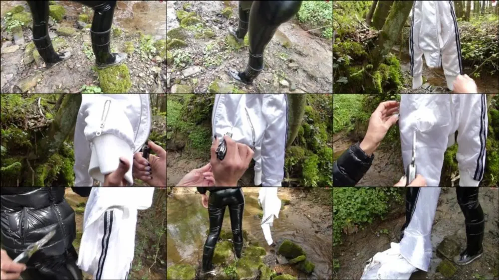 MyDirtyHobby — Shinylady2015 — Unnützes Sklaven Geschenk — Daunenjacke gerippt ripping in wetlook… [FullHD 1080p]