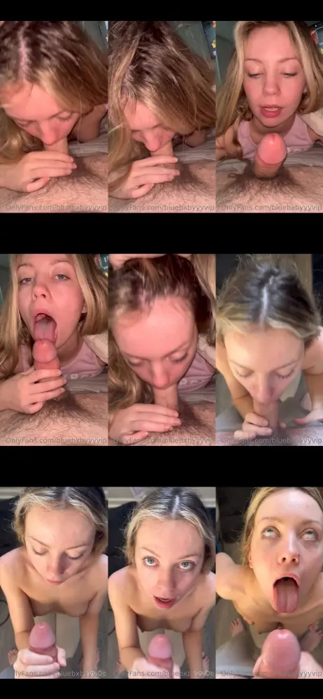 OnlyFans — bluebxbyyyvip — Teen Blowjob Cumshot Bliss [SD 888p]