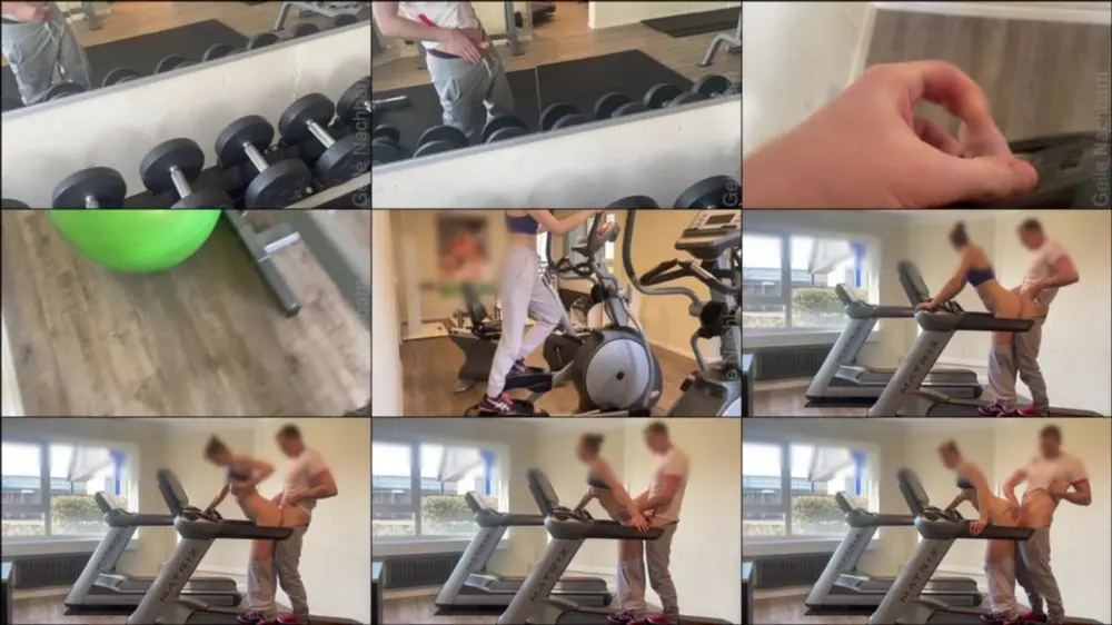 MyDirtyHobby — GeileNachbarn — Öffentlich — Schneller Quickie auf dem Laufband [FullHD 1080p]