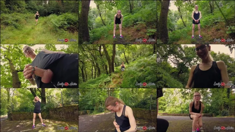 MyDirtyHobby — EmilyAdaireTS — Willst du mit mir laufen gehen — Wichsen im Wald [FullHD 1080p]