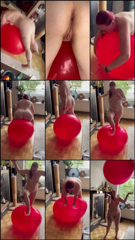 MyDirtyHobby — Essen7471 — Mit einem riesigen Roten Luftballon gespielt und gekuschelt [SD 405p]