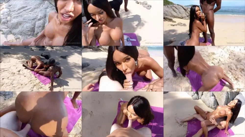 OnlyFans — Sinbros — Liona Beach Fuck [SD 854p]