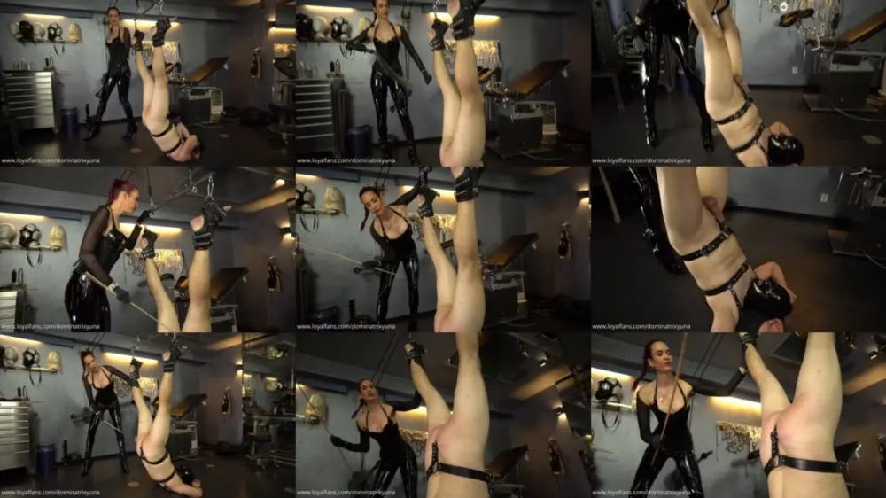 Dominatrix Yuna — Suspended And Caned [FullHD 1920p]