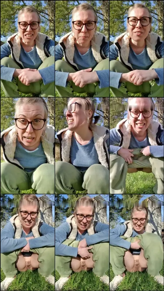 MyDirtyHobby — TheaRemmel — So erwecke ich den Frühling — Outdoor Pinkeln in unserem Garten [SD 608p]