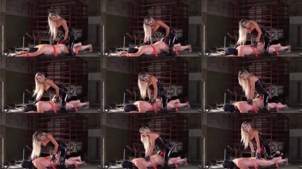 SadoMasoBoy — Mistress Iside — Fucked hard in the ass on the fuck bench [FullHD 1920p]