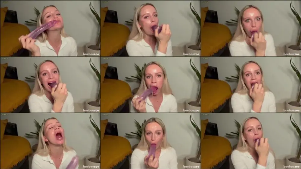 MyDirtyHobby — baebaezoe — Rachen-Training mit Dildo [FullHD 1080p]