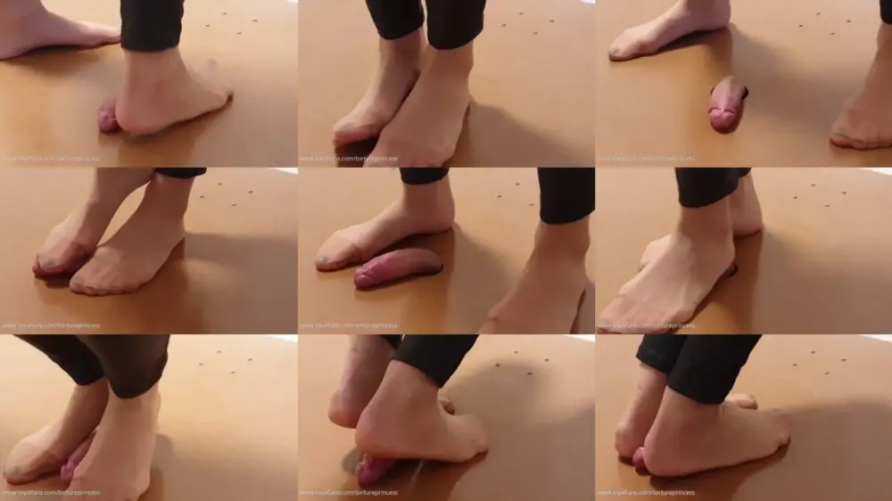 Cockcrush Trample Tortureprincess — Worn Nylon Socks Dancing Pov [FullHD 1920p]