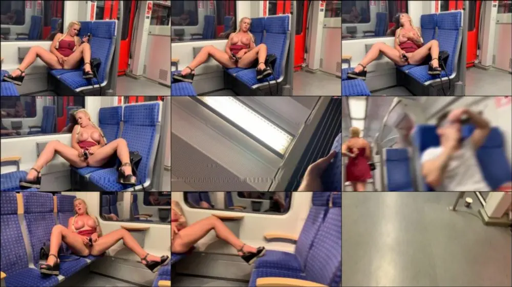 MyDirtyHobby — SteffiBlond — ERWISCHT und GEHÖRT — Public Bahn Befriedigung mit Squirtfontäne [FullHD 1080p]