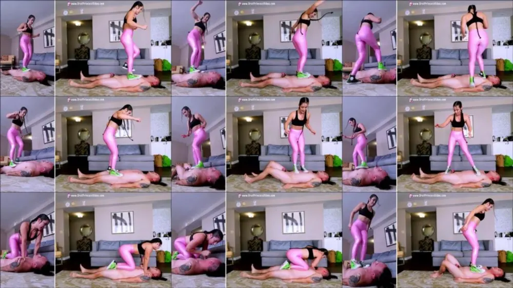 Brat Princess 2: Lynx — Footboy Trained To Be Trample Mat For Girls Gym [4K 2160p]