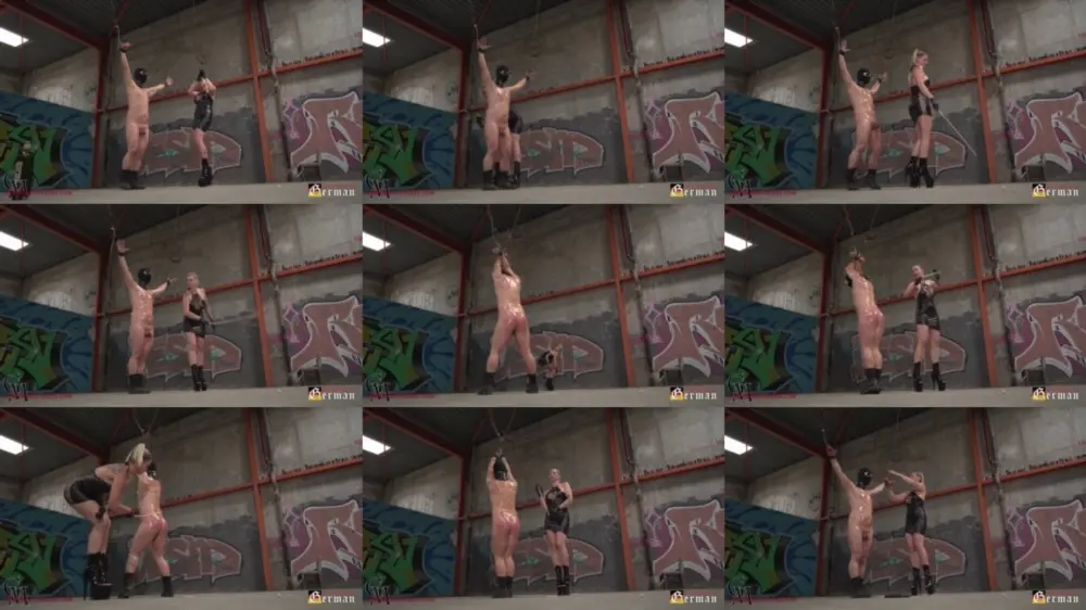 Germanmistresses — Aurora Nia Noxx — Caned In The Old Factory [HD 1280p]