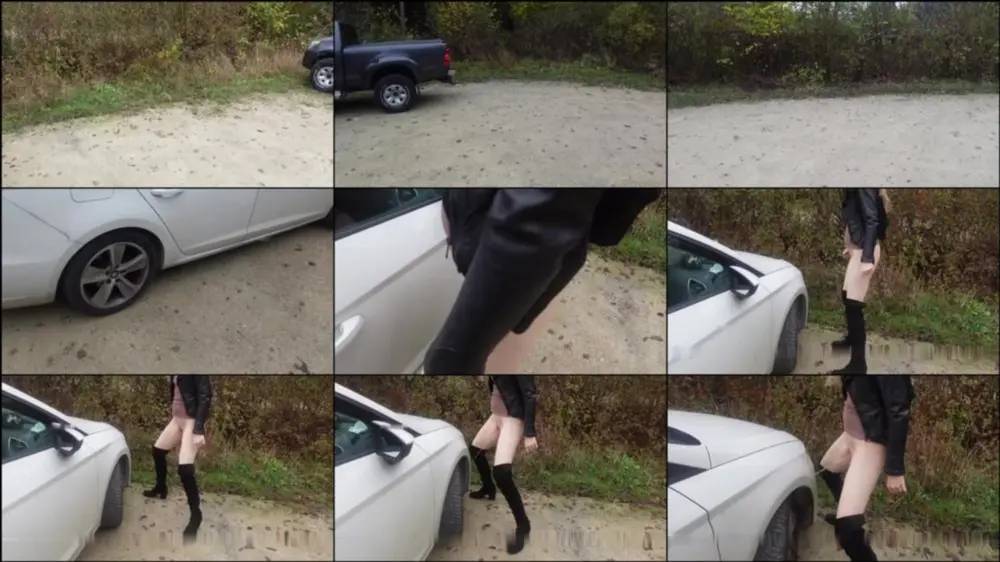 MyDirtyHobby — GeileNachbarn — Geiler dicker Pissstrahl trifft auf weißes Auto — Natursekt [HD 720p]