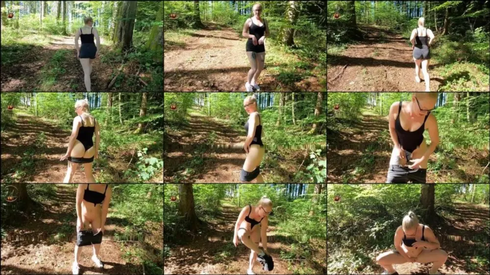 MyDirtyHobby — Lea_Kirsch — Piss-Fontäne Mitten im Wald [HD 720p]