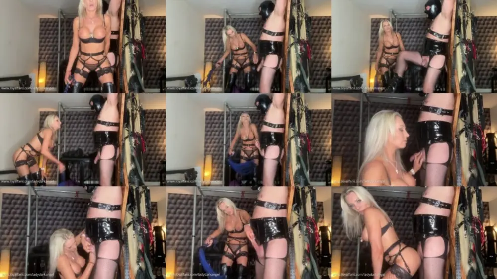 LADYDARKANGEL — Cock Flogging Tied To My Cross [FullHD 1920p]