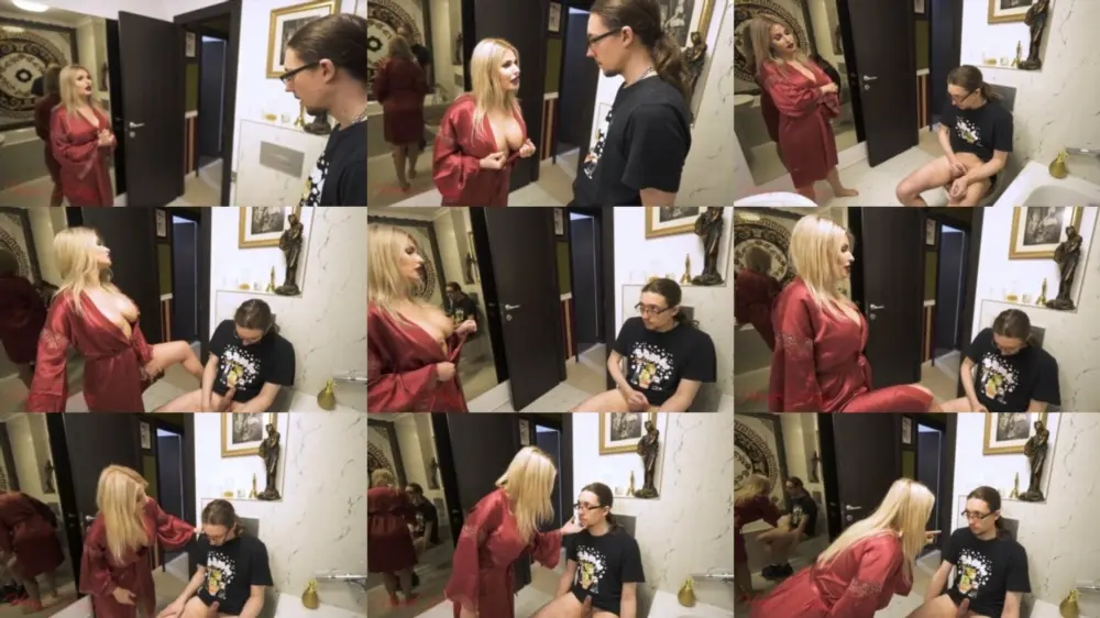House of Sinn — An unforgettable lesson — Mistress Lexy Noir humiliates Her stepson for wanking in Her bathroom [FullHD 1920p]
