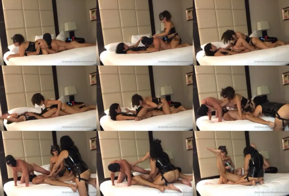 Femdom Heaven — 2 Dommes 1 Young Novice Bitch Boy [HD 1298p]