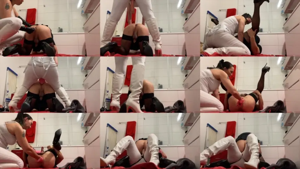 Swiss Strapon Queen — Strapon Stimulation For More Cum On My New Boots [FullHD 1920p]