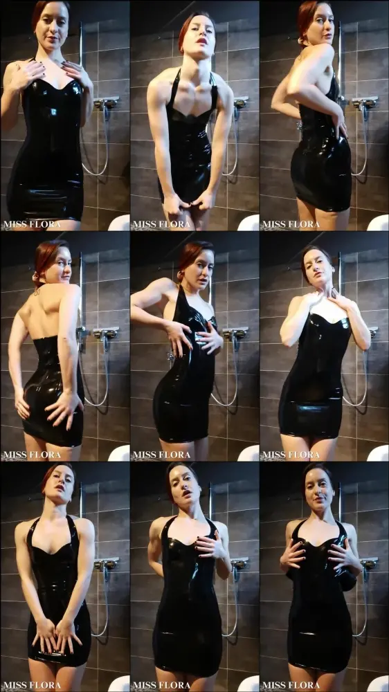 MyDirtyHobby — MissFlora — Latex-striptease in der dusche [FullHD 1080p]