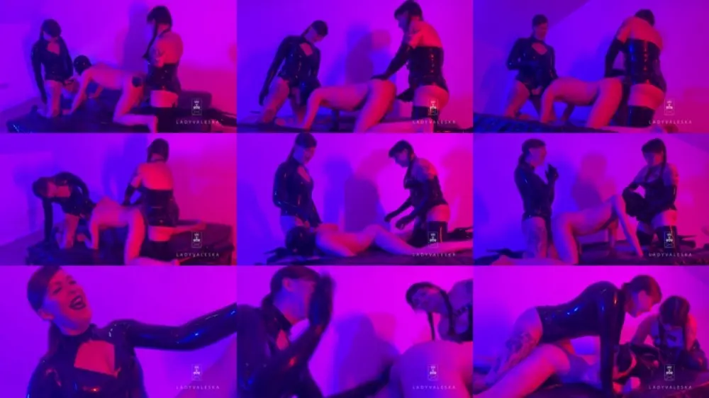 Lady Valeska — Latex Dommes Spitroast Their Slut [FullHD 1920p]