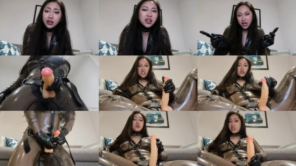Claudiahon — Strap-On POV — Humiliation — Latex Catsuit [FullHD 1920p]