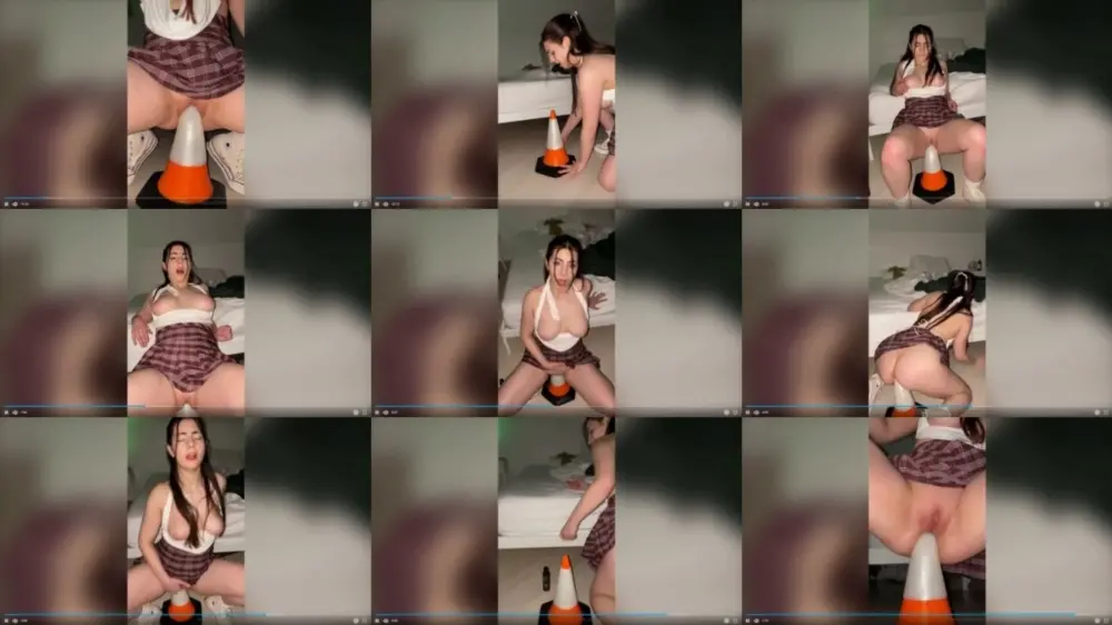 OnlyFans — LoverLaci (Laci Witton) — Fucking A Cone In Both Hole [FullHD 1920p]
