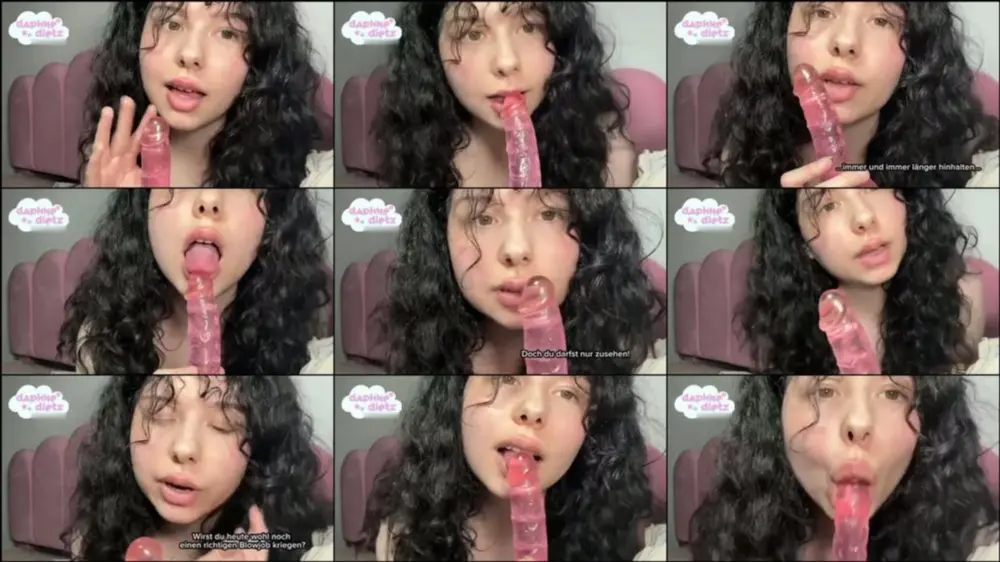 MyDirtyHobby — DaphneDietz — Mein erster TEASING-BLOWJOB, mit 18 — DOMINANT-ASMR und ORGASMUS KON… [HD 720p]