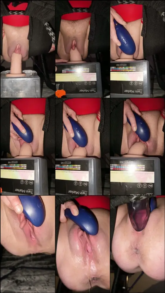 MyDirtyHobby — Joannawet — Ich reite einen meiner dildos auf elastischem fickhocken [HD 720p]