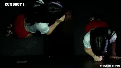 First Gloryhole POV Experience with Chastity Doll