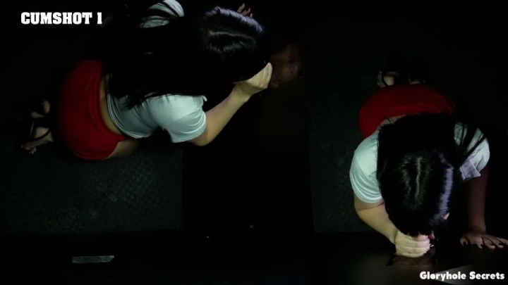 First Gloryhole POV Experience with Chastity Doll