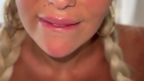 Lucy Sea Oils Up Ass And Rubs Her Clit