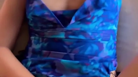 Riley Reid Teases in Tight Blue Dress