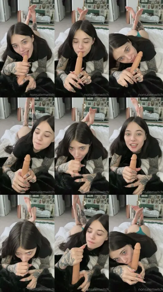 OnlyFans — Claire Estabrook (Plurrrkittyy, Lilmoonbbyy, Nonsalemwitch) — Dildo Blowjob [SD 404p]